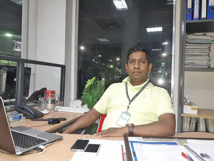 Figure 8: Mohammad Abdur Rahim, Head of Dye House of Echotex Ltd. (Textile Operation).