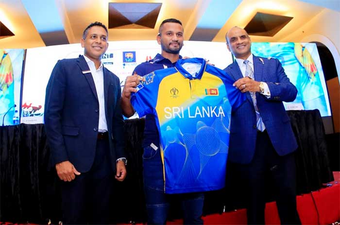 Sri Lanka Kit Jersey ICC T20 World Cup 2022 Models wearing the Sri