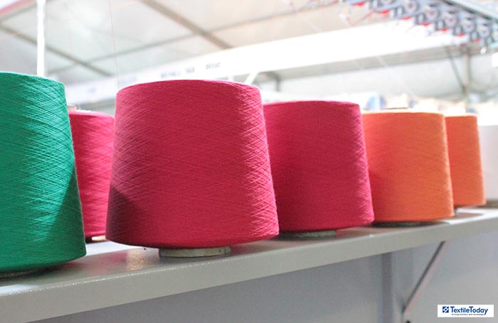 Melange yarn in textile industry