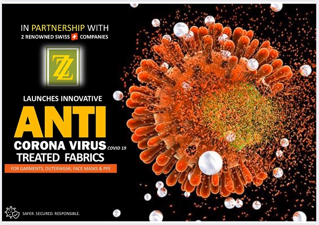 ZnZ to introduce specially treated fabric to fight COVID-19