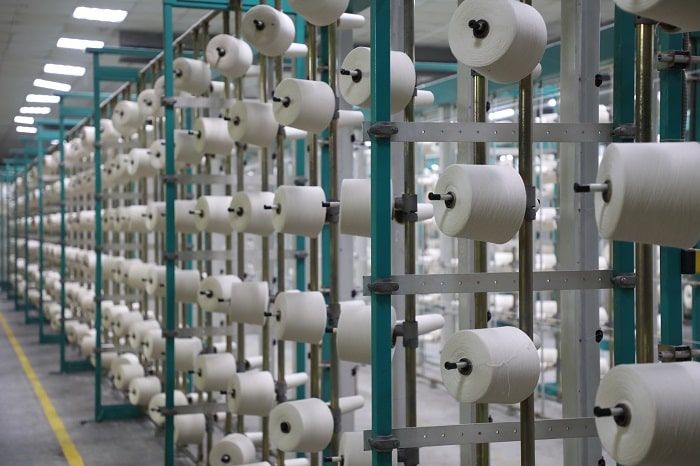 Melange yarn in textile industry