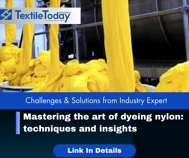 Dyeing profile of polyester/nylon used in this study.