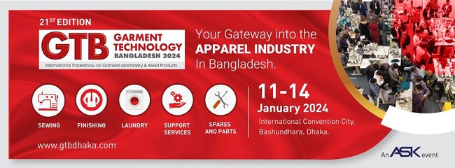 Garment Technology Bangladesh 2024 to begin on Jan 11