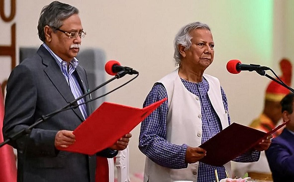 Unwavering support for the interim government led by Dr. Muhammad Yunus, reawakening of hope & confidence