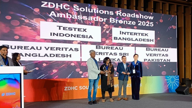 Intertek wins ZDHC Solutions Roadshow Ambassador honour for South Asia contribution