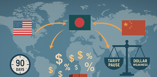 Trade diplomacy in turbulent times: Bangladesh's strategy post-tariff pause and dollar weakness