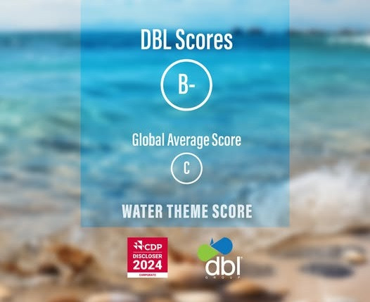 DBL Group achieves "B-" in CDP Water Report 2024, Exceeding global average